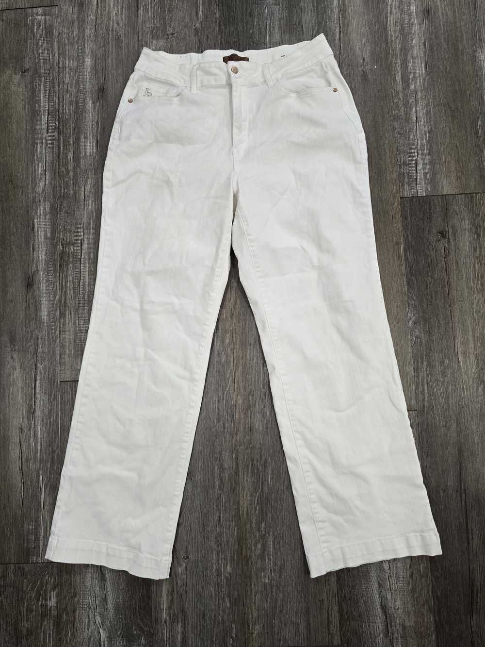 Judy Blue Bright White Straight Leg Jeans